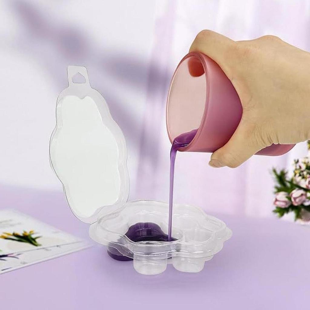 Candle Making Gel Wax - Moules de fonte de cire, 10