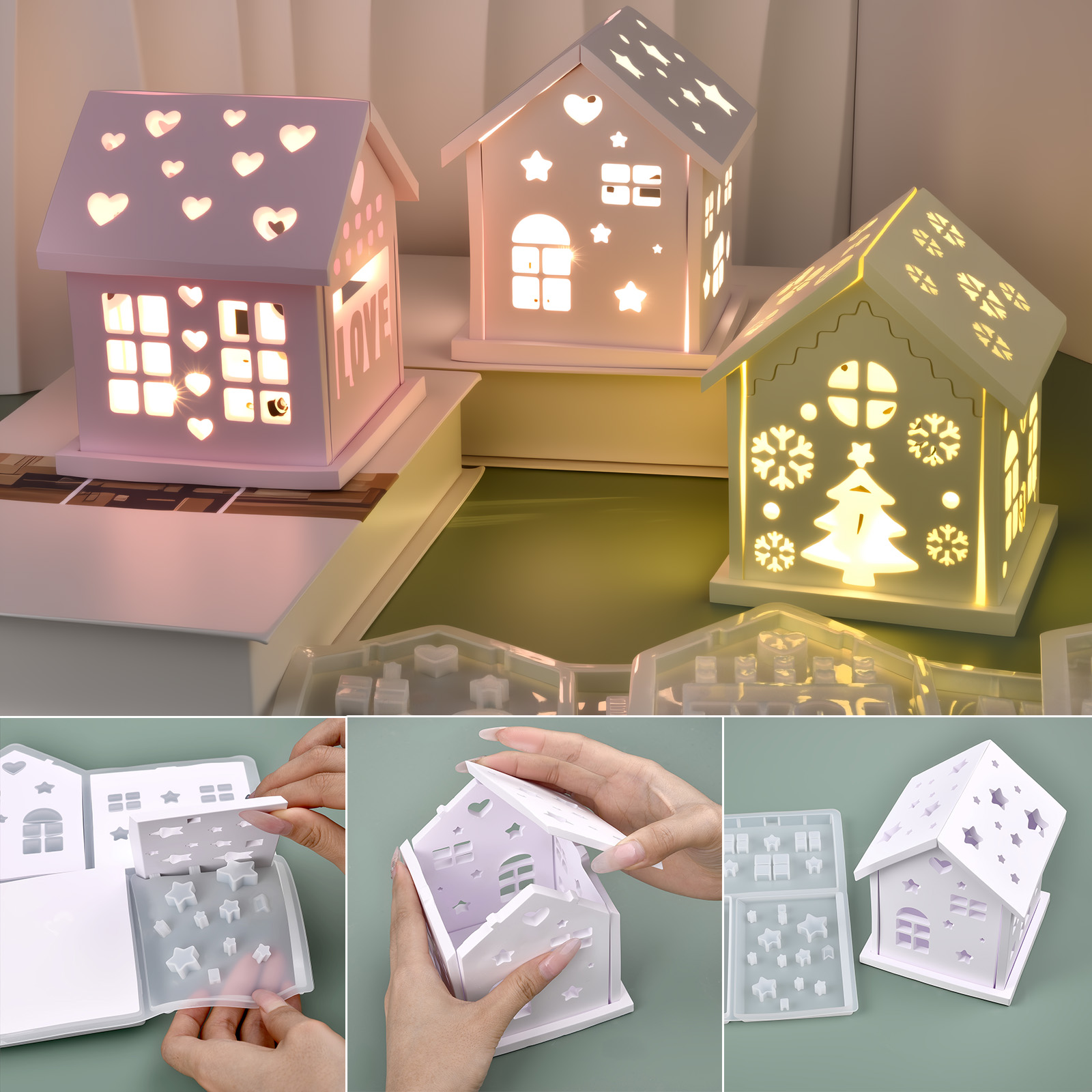 Candle Making Factory - Moule 3D en Silicone pour maison,