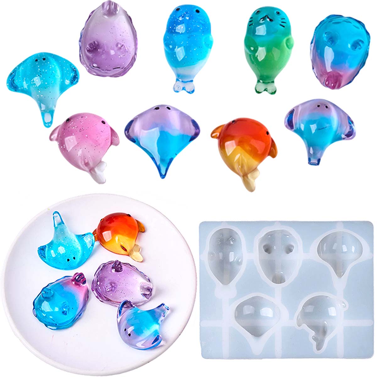 Candle Making Factory - Moule en silicone 3D Kawaii Raie