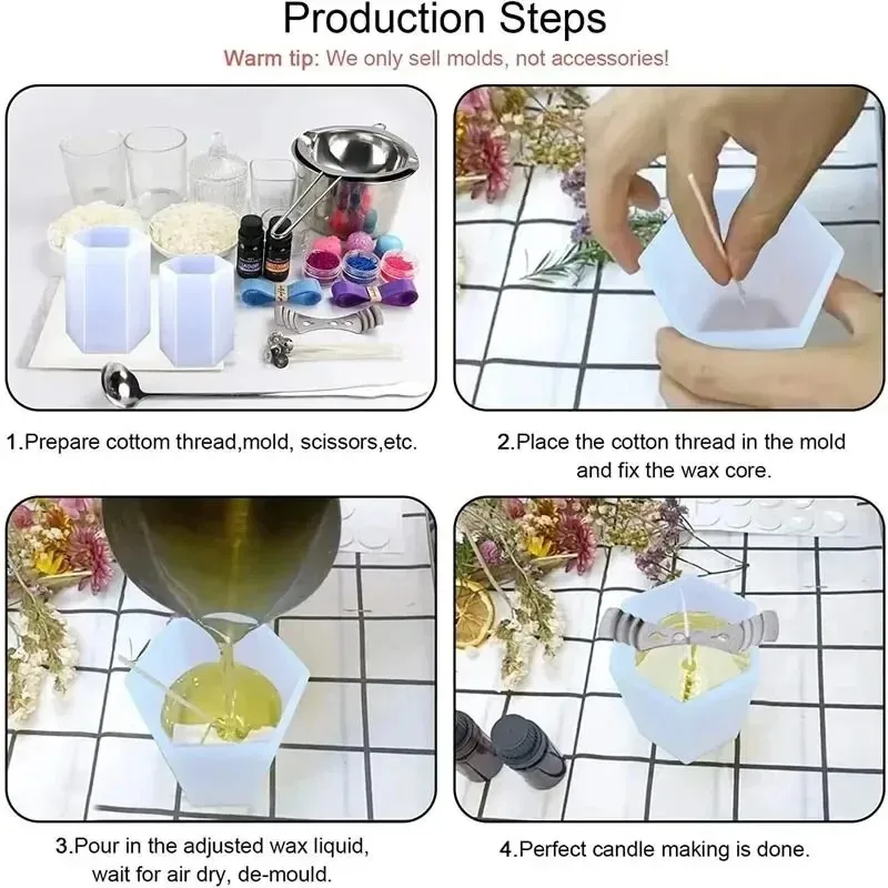 Candle Making Gel Wax - Nouveau moule en silicone cylindrique 2026