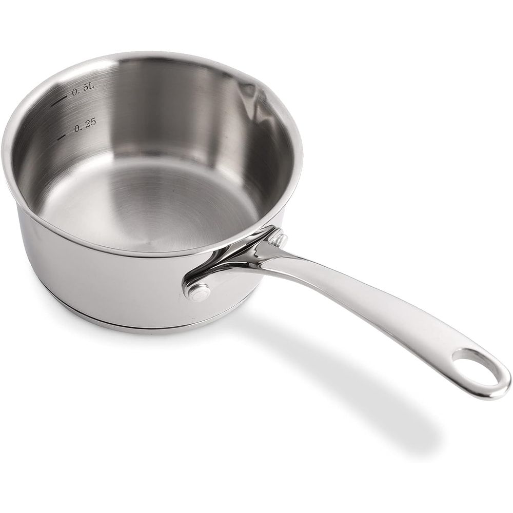 Pour Pot Aluminum - Marmite chauffe-beurre en acier inoxydable 18/10,