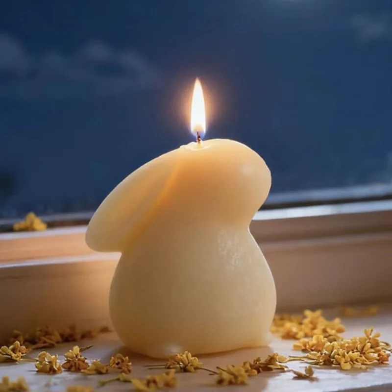 Candle Making Gel Wax - Nouveau 2026 Moule en silicone Lapin
