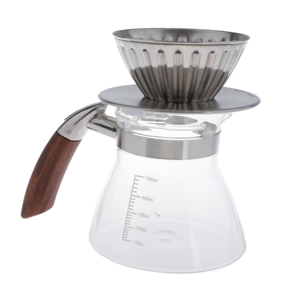 Pour Pot Aluminum - Carafe en verre pour cafetière à