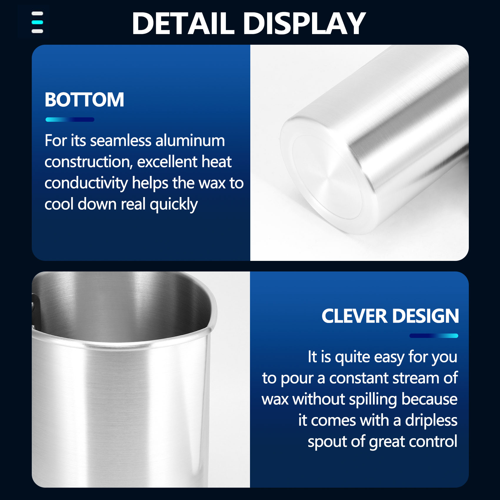 Pour Pot Aluminum - THIVN-4 Pot à couler pour la
