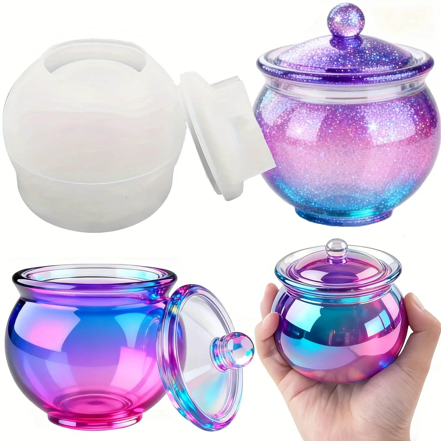 Candle Making Set - 1 jeu de moules ronds en
