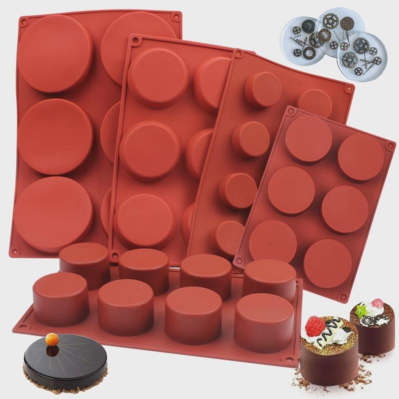 Candle Making Factory - Moule à savon rond en silicone,