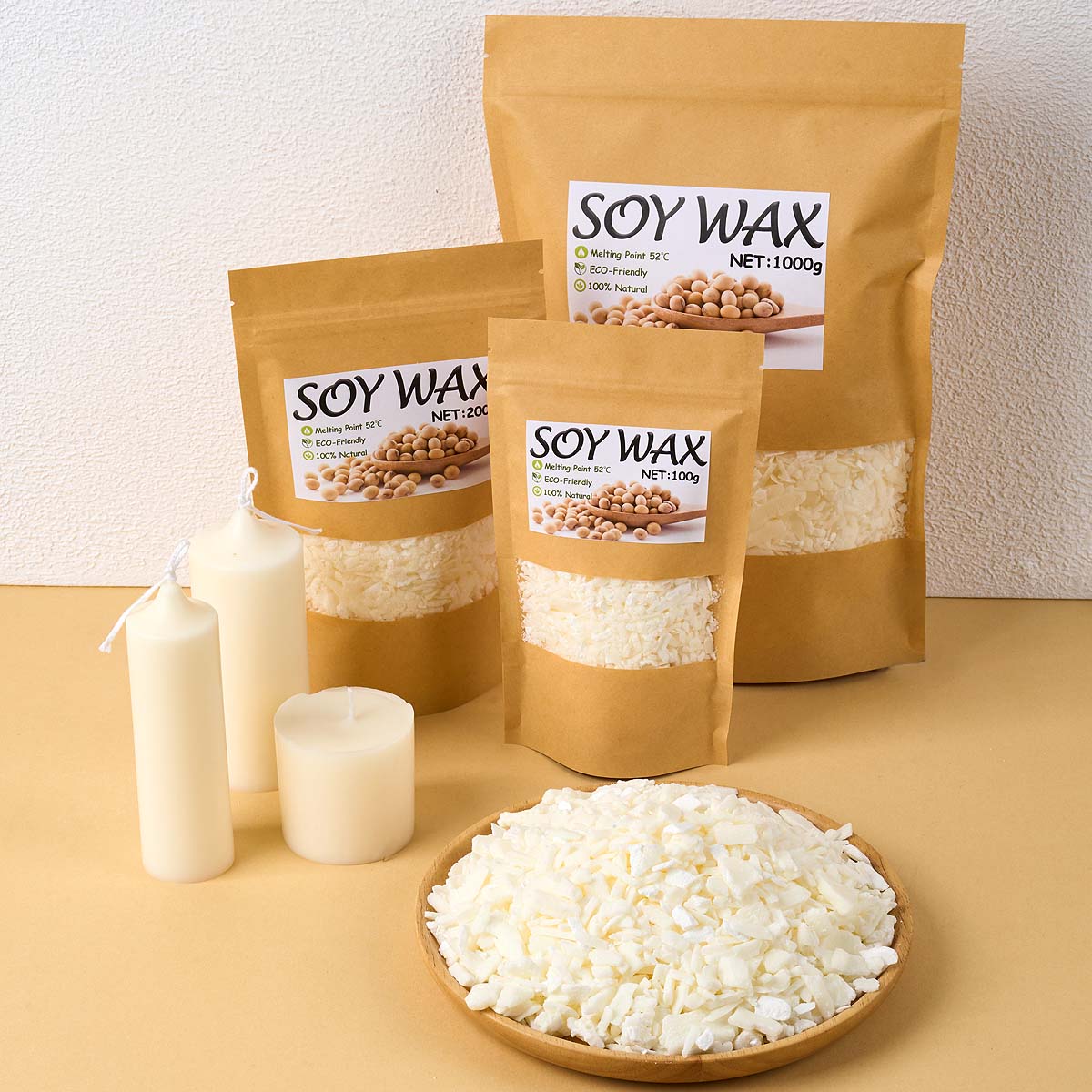 Cire de soja blanche Pure de 1 - Candle Making Kits avis et prix