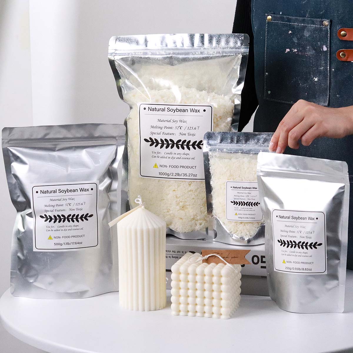 Flocons de cire de soja nature - Candle Making Kits avis et prix